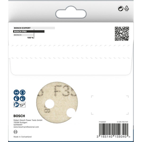 Bosch Schleifscheibe auf Verpackung