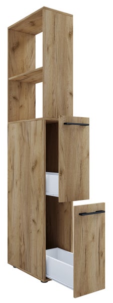 Holz Badmöbel Nischenschrank Schublade Sadilo XL