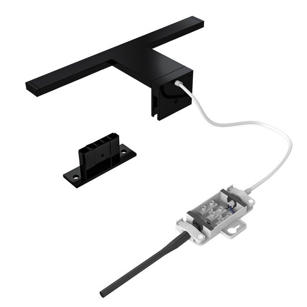 LED Spiegelleuchte, schwarz, 1xLED-Platine/5W