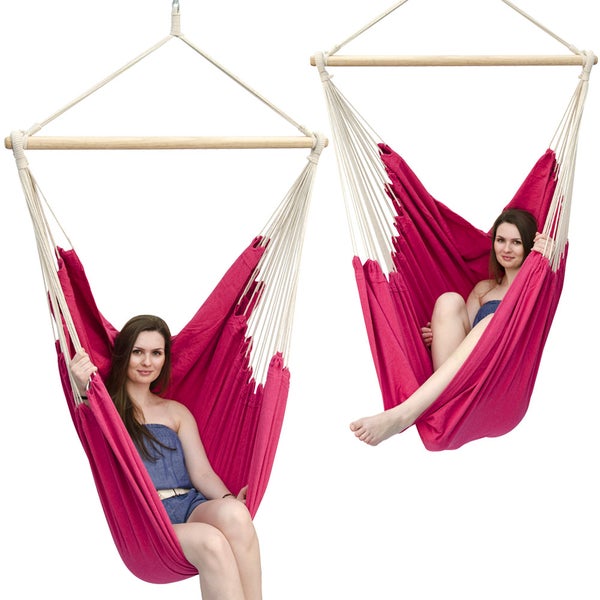 XXL Hängesessel Relaxsessel 185x130cm bis 150kg Orchideenfarben
