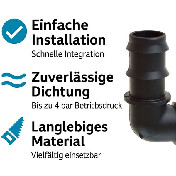 Einfache Installation, schnelle Integration, zuverlässige Dichtung bis 4 bar Betriebsdruck und langlebiges, vielseitig einsetzbares Material.