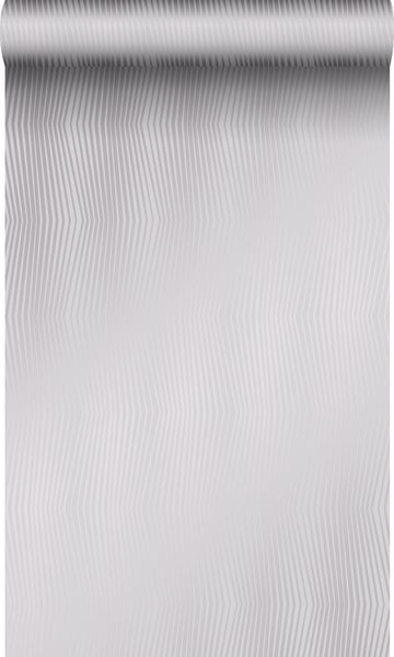 Origin Wallcoverings Tapete grafisches Muster Hellflieder Grau - 53 cm x 10,05 m - 347344