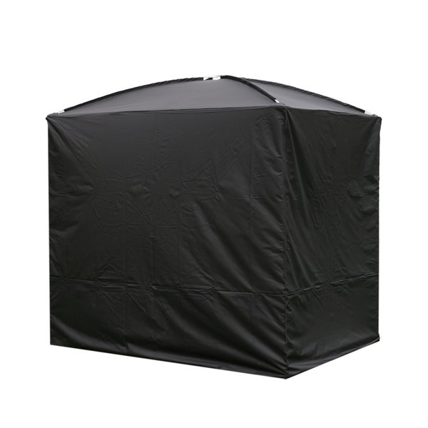 Home Deluxe - Abdeckung - Gartenliege PROVENCE, Maße 236 x 180 x 210 cm, Farbe: Schwarz I Hollywoodschaukel Sonnenliege Schaukelliege