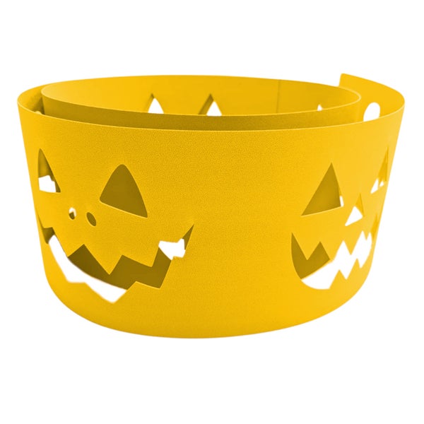 Dekoratives Halloween Windlicht mit Kürbisgesicht-Motiv