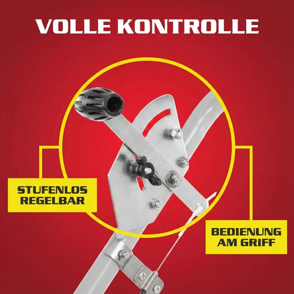 Detailaufnahme einer stufenlos regelbaren Griffbedienung