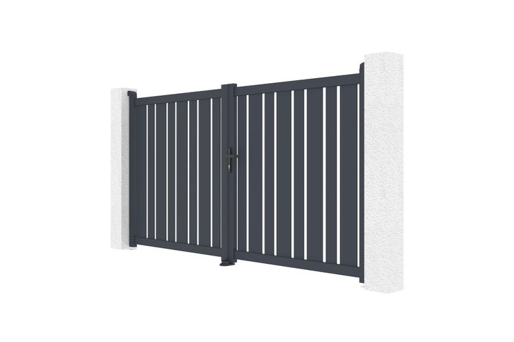 Doppelflügeltor aus aluminium 3m VEYMONT 300B160