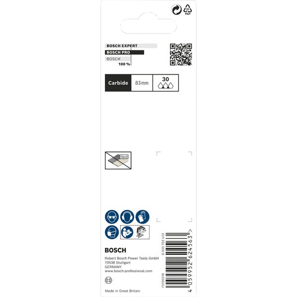 Bosch Expert Zubehörverpackung mit Hartmetall, 83 Millimeter und 30 Stück