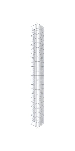 Gabionensäule 32 x 32 cm, MW 5 x 10 cm eckig - Höhe: 2,20 m