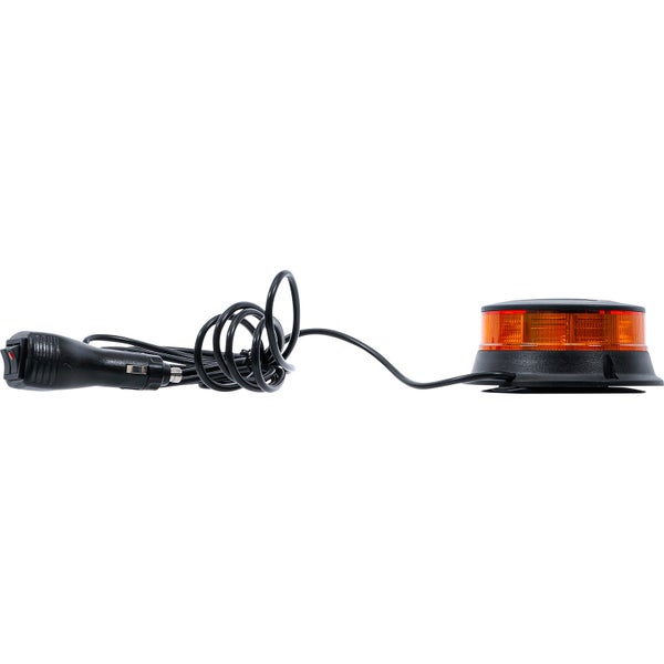 BGS Rundumkennleuchte gelb mit Magnet 12 V / 24 V Ø 130 mm - 70342