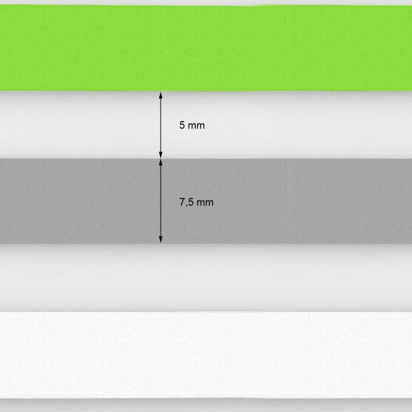 ECD Germany Doppelrollo 100 x 150 cm - Grün-Grau-Weiß - Klemmfix - Duo-Rollo - Ohne Bohren - mit Klemmträgern - Sonnen- und Sichtschutz - inkl. Befestigungsmaterial - Seitenzugrollo Verdunklungsrollo