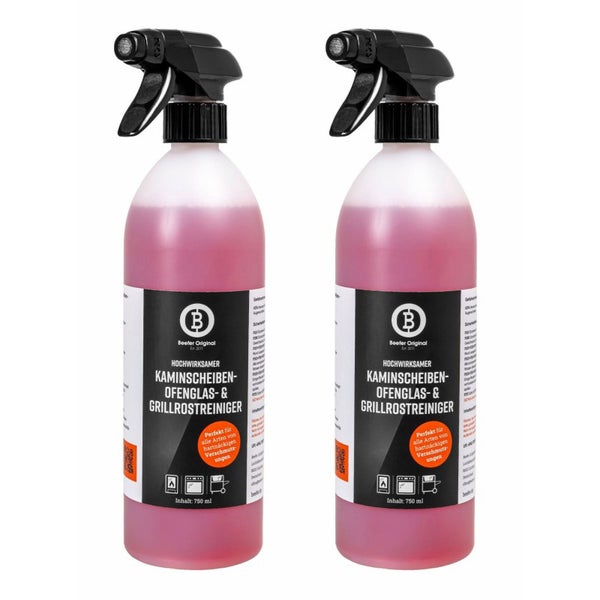 BEEFER 2x Kaminscheiben-, Ofenglas- und Grillrostreiniger 750 ml - 10100004-2