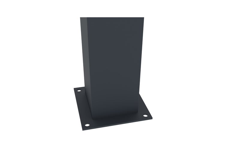 Set mit 2 Zäunen aus grauem Aluminium VELETA 190H90