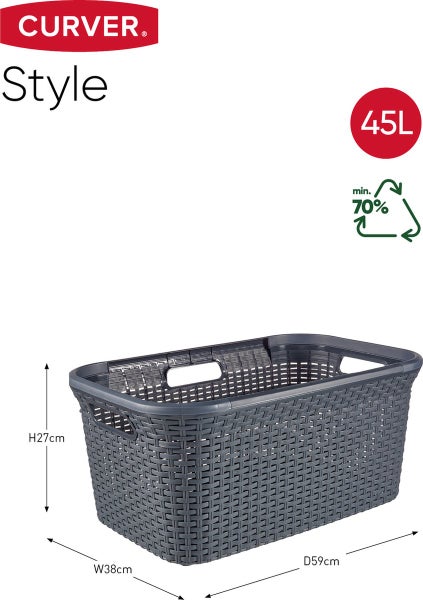 Curver Style Wäschekörbe 45L 2er Set