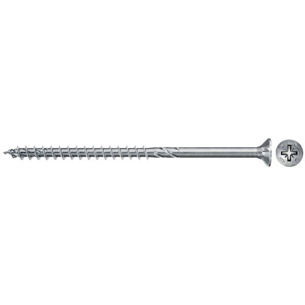 Fischer 300x Power-Fast II FPF II CZP 3,5 x 45  mm BC Senkkopf mit Kreuzschlitz PZ2 Teilgewinde galvanisch verzinkt blau passiviert - 670118
