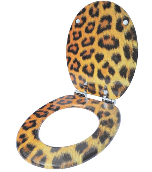 WC-Sitz Absenkautomatik Leopardenfell