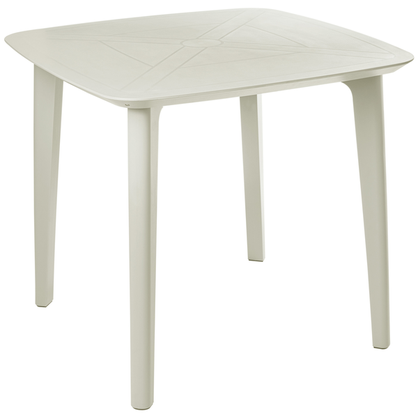 Kunststofftisch mit vier Beinen