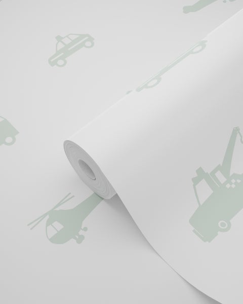 Tapetenrolle mit Fahrzeugmotiven