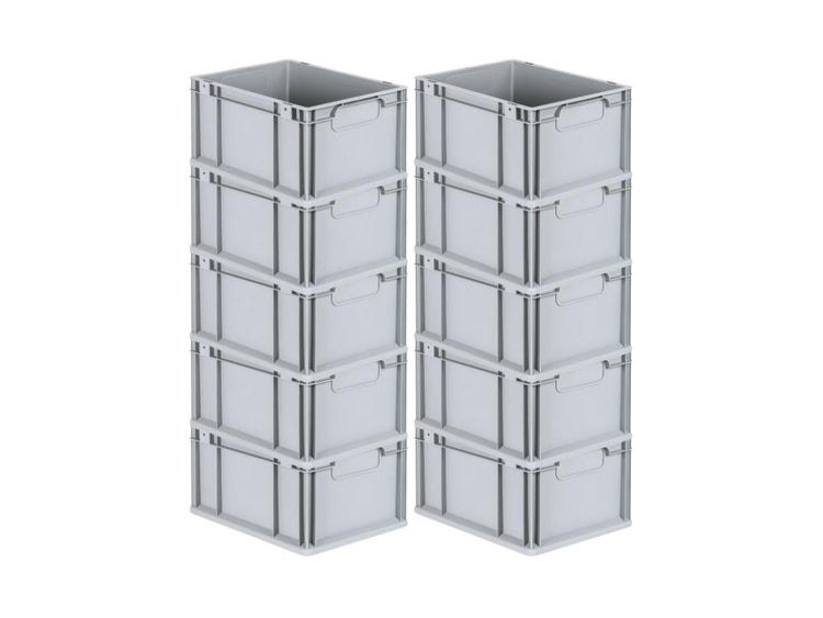 PROREGAL Eurobox Nextgen Economy Griffe Geschlossen HxBxT 22 x 30 x 40 cm 20 Liter Eurobehälter Transportbox Transportbehälter Stapelbehälter