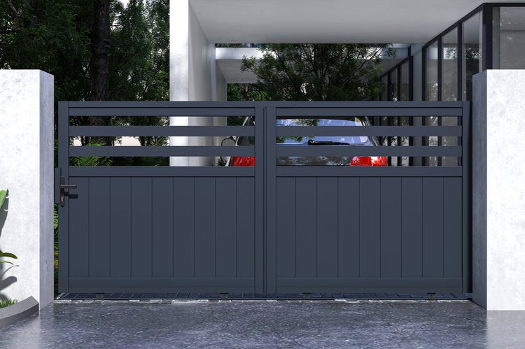 Dekorative Szene mit Spruchtafel, Pflanze im Topf, Elefant und Bücherstapel