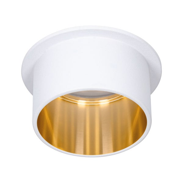 LED Einbauleuchte 3-Step-Dim Gil Coin IP44 rund 68mm Coin 6W 470lm 230V dimmbar 2700K Weiß matt, Gold