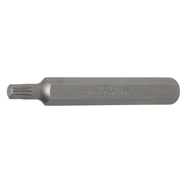 BGS Bit Länge 75 mm Antrieb Außensechskant 10 mm (3/8) Innenvielzahn (für XZN) M6 - 4860