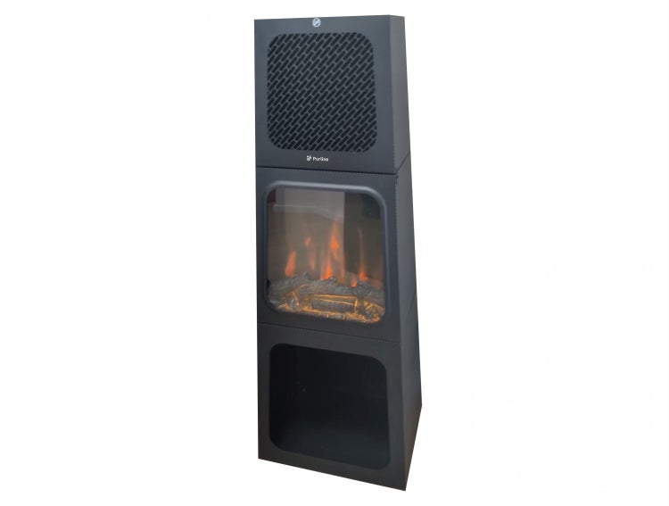 Purline Elektrokamin mit offenem Fach