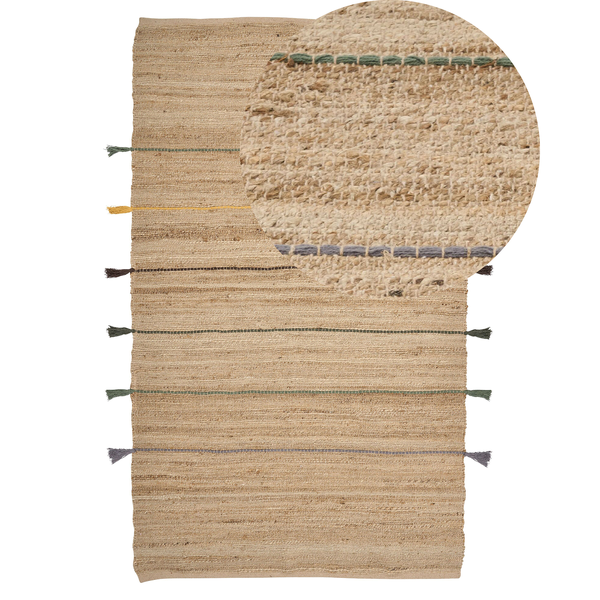 Teppich RAUTA Beige 140 x 200 cm Jute