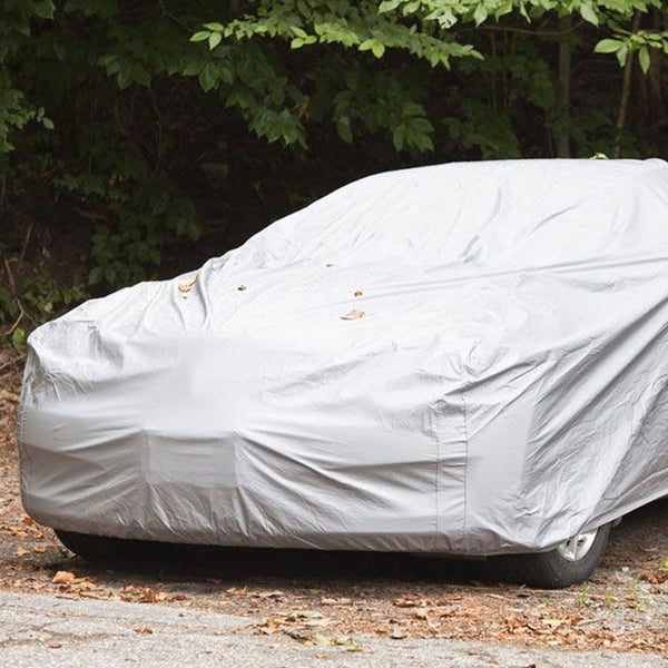 FLOORDIREKT Autoabdeckung  - Vollgarage - Witterungsbeständige Schutzhülle - Silber - 5,08 x 1,77 x 1,19 m