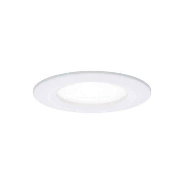 LED Einbauleuchte Nova Basisset starr IP44 rund 78mm GU10 3x6,5W 3x470lm 230V 4000K Weiß matt