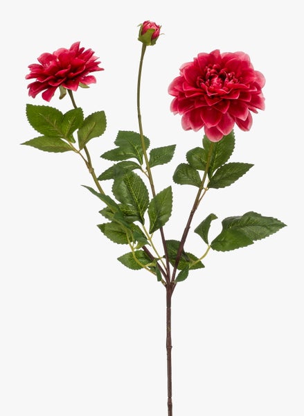 Rote künstliche Dahlie aus Textil