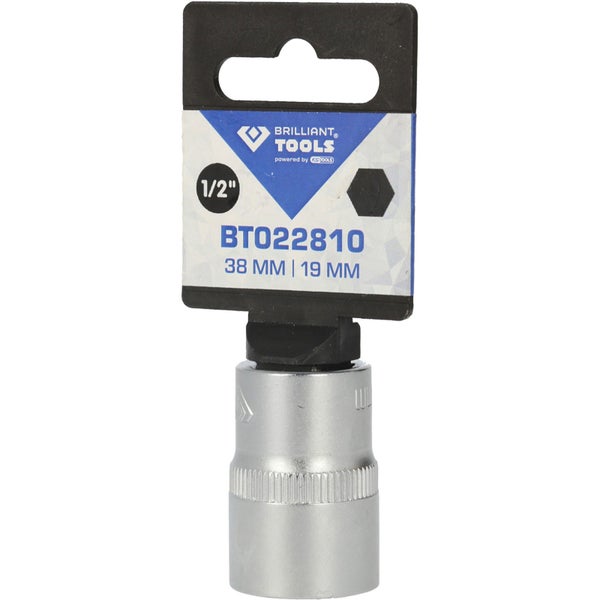 BRILLIANT TOOLS 1/2 Sechskant-Stecknuss 19 mm - BT022810