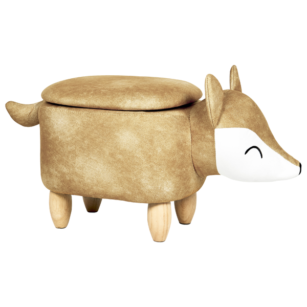Hocker in Tierform mit Stauraum und Holzbeinen