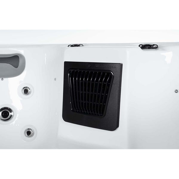 Home Deluxe - Outdoor Whirlpool - SEA STAR PURE - Maße 180 x 160 x 79 cm - Inkl. Heizung, 19 Massagedüsen und 15 Lichtquellen I Außen Whirlpool Spa für 4 Personen