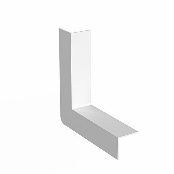 L-Profil Eckstück aus Metall für Bauprofile.
