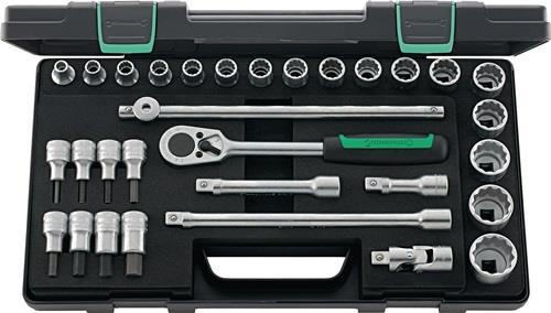 Stahlwille Steckschlüsselsatz 50/54/25/6 KN 31tlg. 1/2″ SW 8-32 mm Anzahl Zähne 36 12-kant - 96031439
