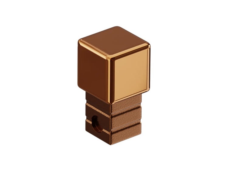 Vorhangstangen-Endstück in Würfelform