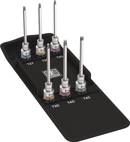 Wera Steckschlüsselsatz 8767 C TORX HF2 6tlg.1/2 T20-T45 - 5004211001