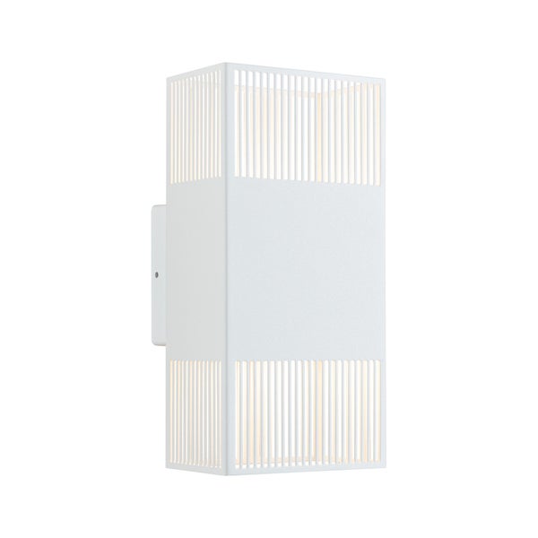 LED Wandleuchte Tharin IP44 3000K 120x104mm 2x3,7W Weiß