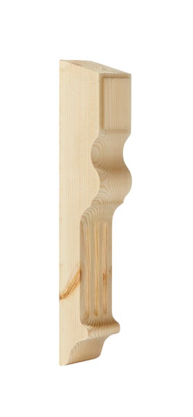 Dekorative Holzkonsole aus Fichte zur Wandmontage für Regale oder als Zierelement im Innenbereich
