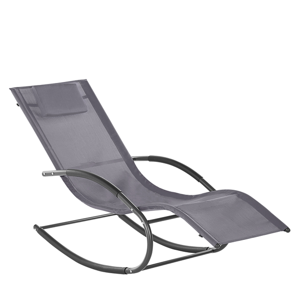 Schaukel-Sonnenliege CARANO II Metall Grau