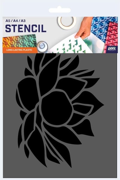 QBIX Lotus Schablone - A3 Größe - Kunststoff - Schablone