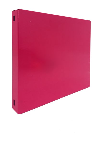 PROREGAL Doppelpack 2x Memoboard aus Stahl Geschlossen HxBxT 30 x 30 x 3,5 cm Rosa Wandtafel Trägersystem