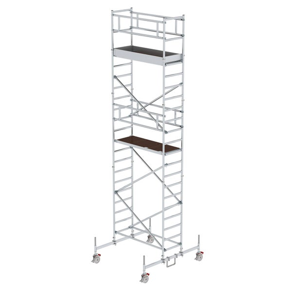 MUNK Rollgerüst mit Fahrbalken 0,75x1,80m Plattform 7,45m AH