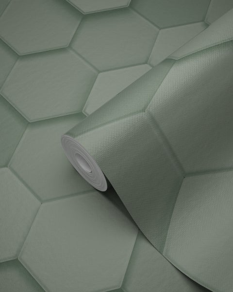 Tapetenrolle mit Hexagonmuster