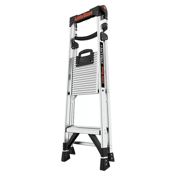 Little Giant Xtra Lite Trittleiter aus Aluminium mit klappbarem Design und Tragegriff
