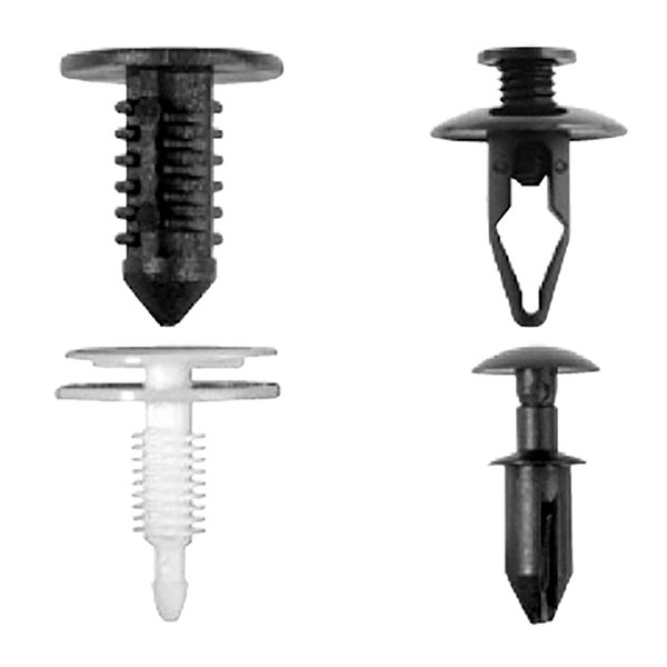 Verschiedene Kunststoffnieten im Überblick