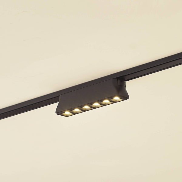 Lindby LED Lumaro (Modern) in Schwarz (6 flammig, ) Wohnzimmerleuchte