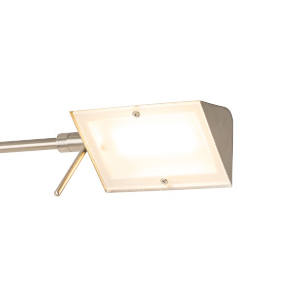 Wandleuchte aus Metall mit rechteckigem Schirm