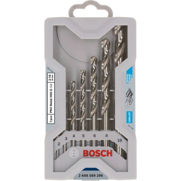 Bosch PRO Stainless Steel HSS-Co Spiralbohrer-Set 7-tlg. - 2608589296