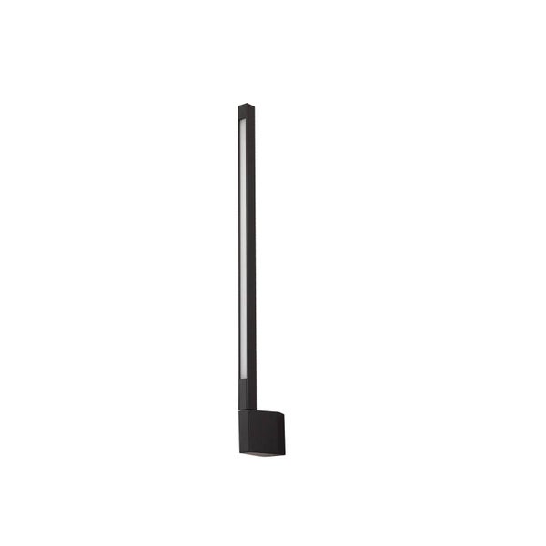 Lindby LED Wandleuchte außen Neano (spritzwassergeschützt (Modern) in Schwarz aus Aluminium (1 flammig, ) - Außenwandleuchten Wandlampe Led Außenlampe Outdoor für Außenwand/Hauswand